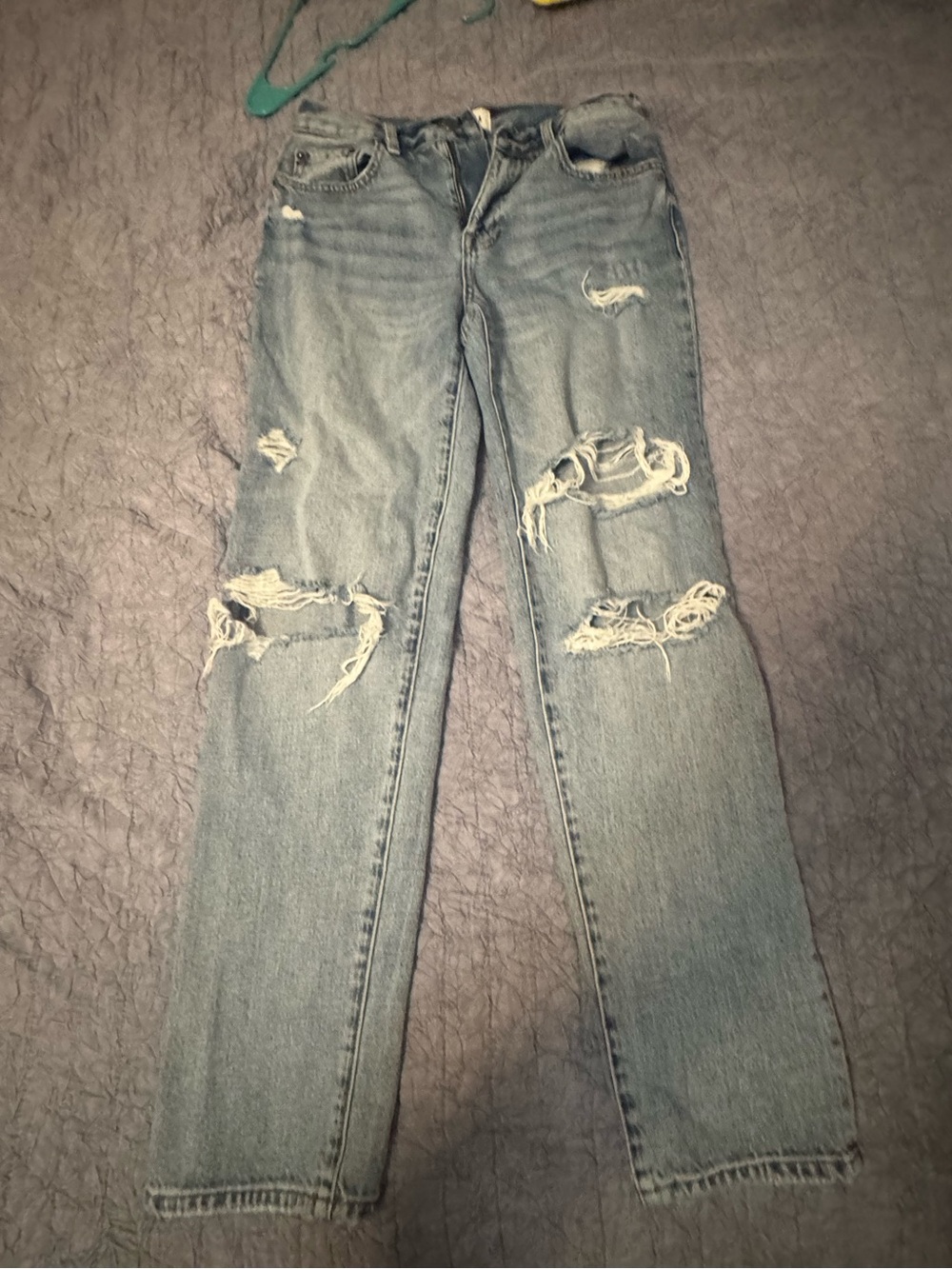 pistola Light Blue Distressed Boyfriend Jeans